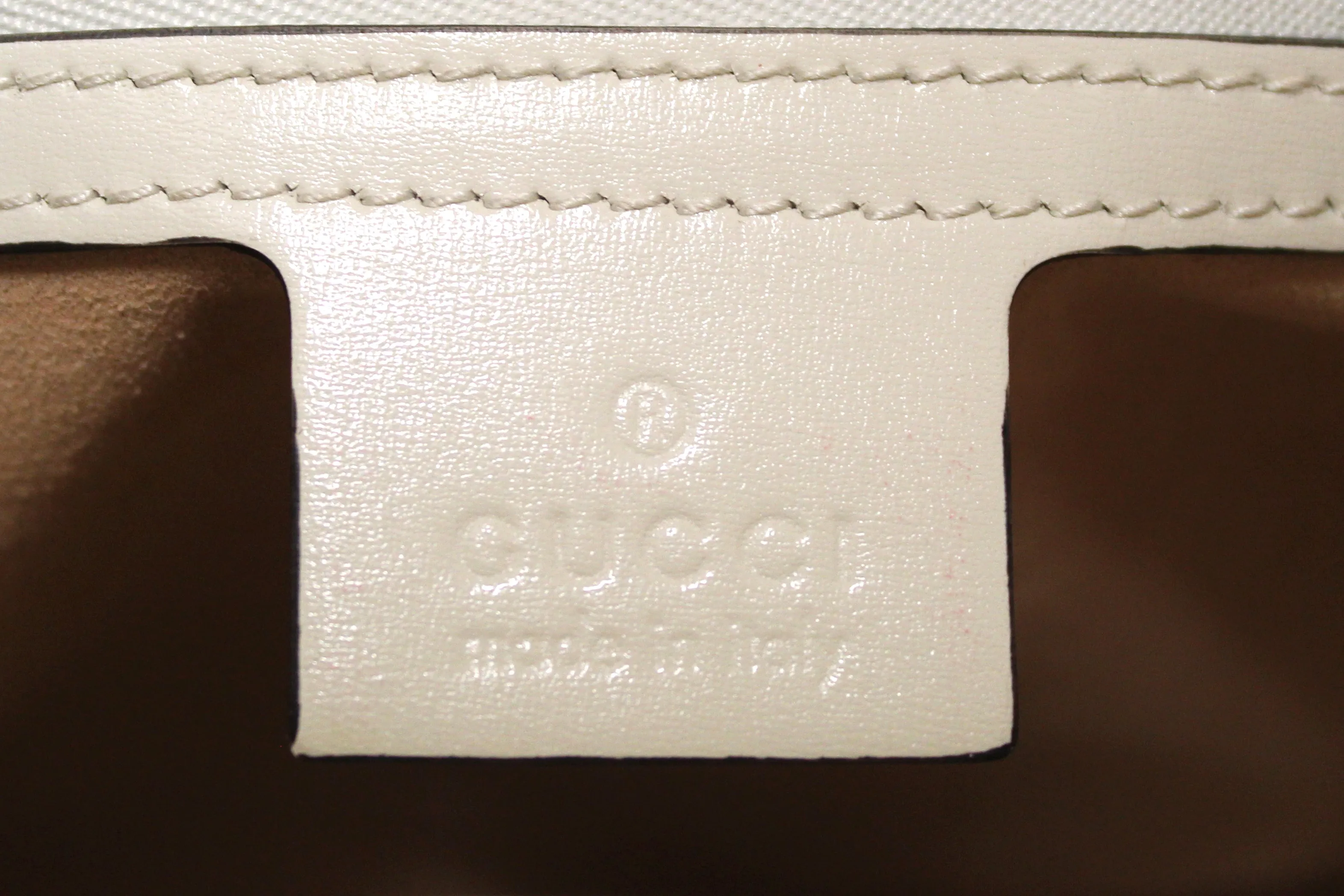 Authentic Gucci White Leather Jackie 1961 Small Hobo Shoulder Bag