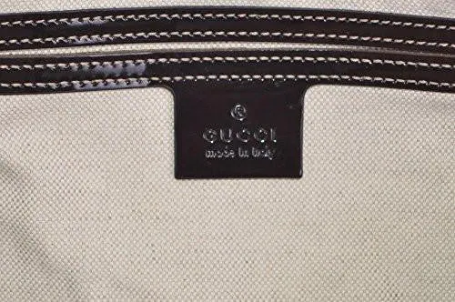 Beige Brown Gg Supreme Canvas Boston Purse Satchel