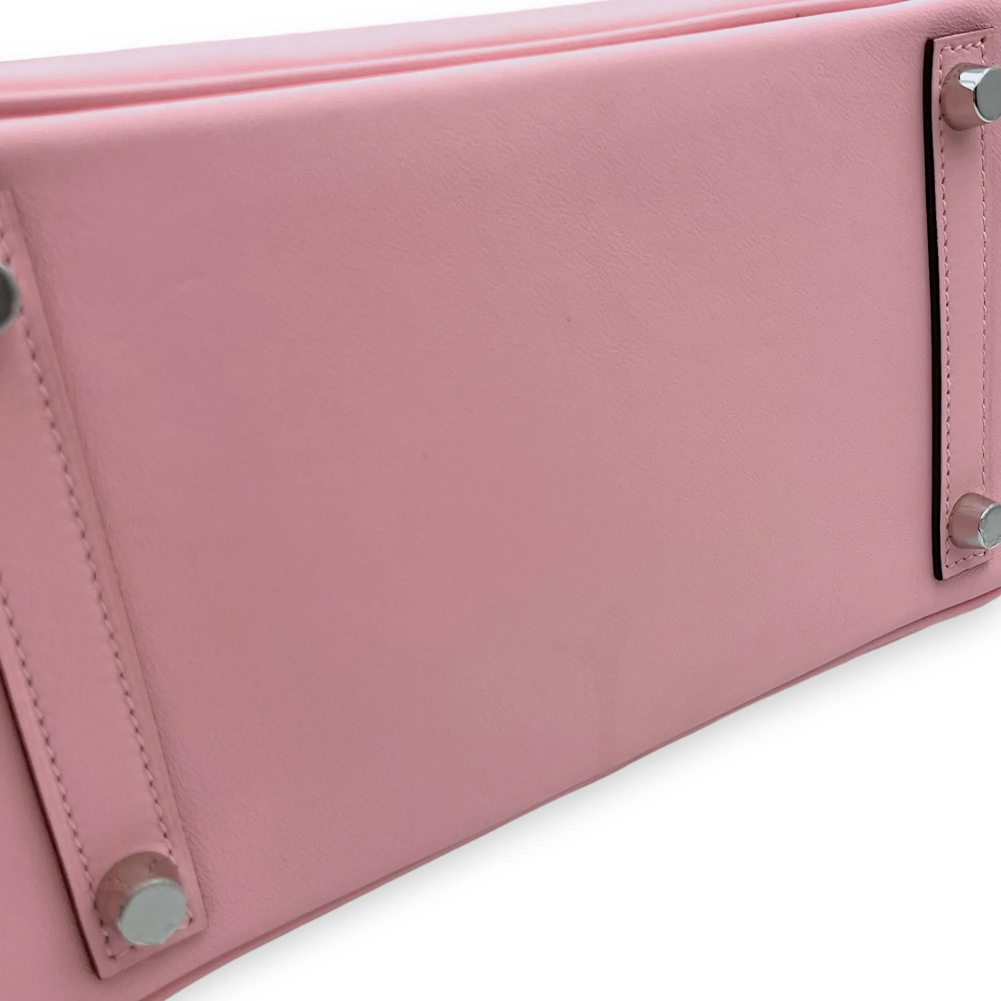 Birkin 25 Rose Sakura in Veau Jonathan, Palladium hardware