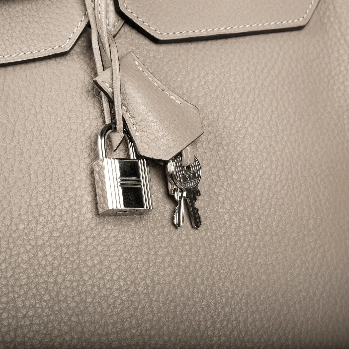 Birkin 40 - Gris Tourterelle Clemence - PHW