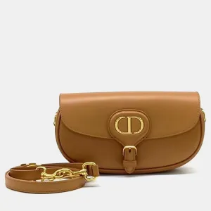 Brown Leather Bobby East West Shoulder Bag