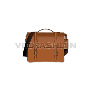 Brown Leather Messenger Bag