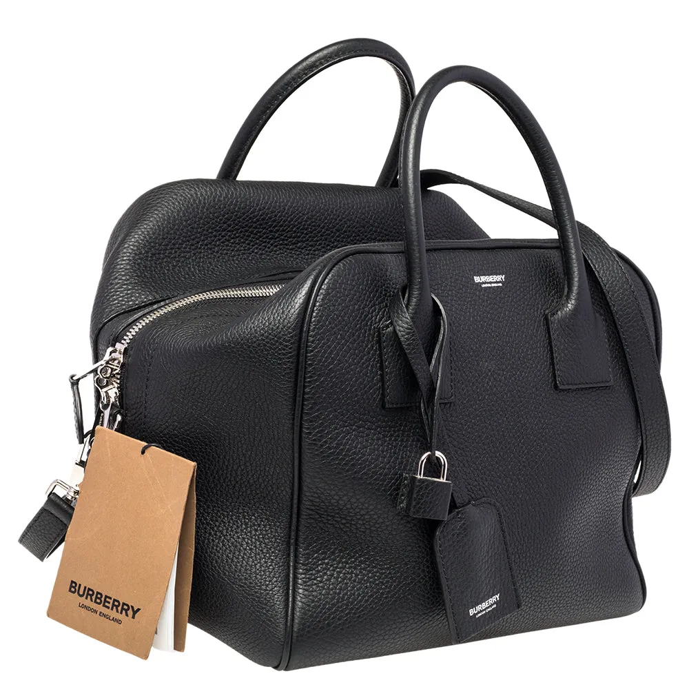 Burberry  Leather Medium Cube Satchel