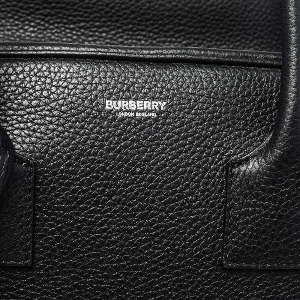 Burberry  Leather Medium Cube Satchel
