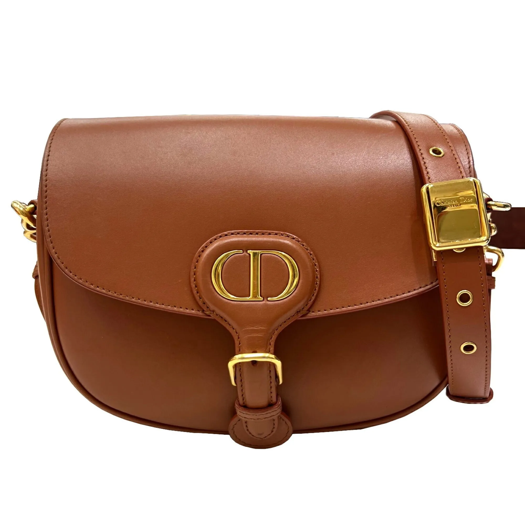 CHRISTIAN DIOR BOBBY Dior Bobby Medium Shoulder Bag Box Calfskin Brown Camel Ladies