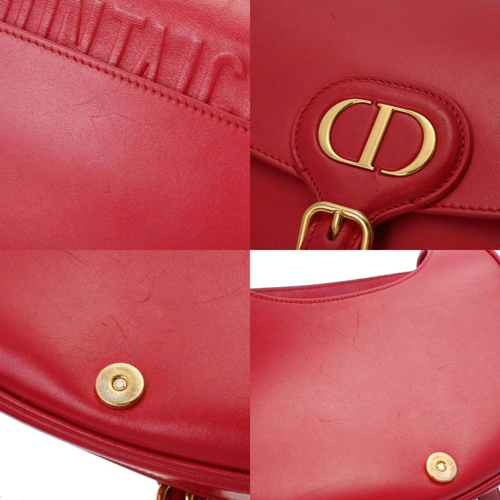CHRISTIAN DIOR Bobby Medium Pink Women's Leather Shoulder Bag