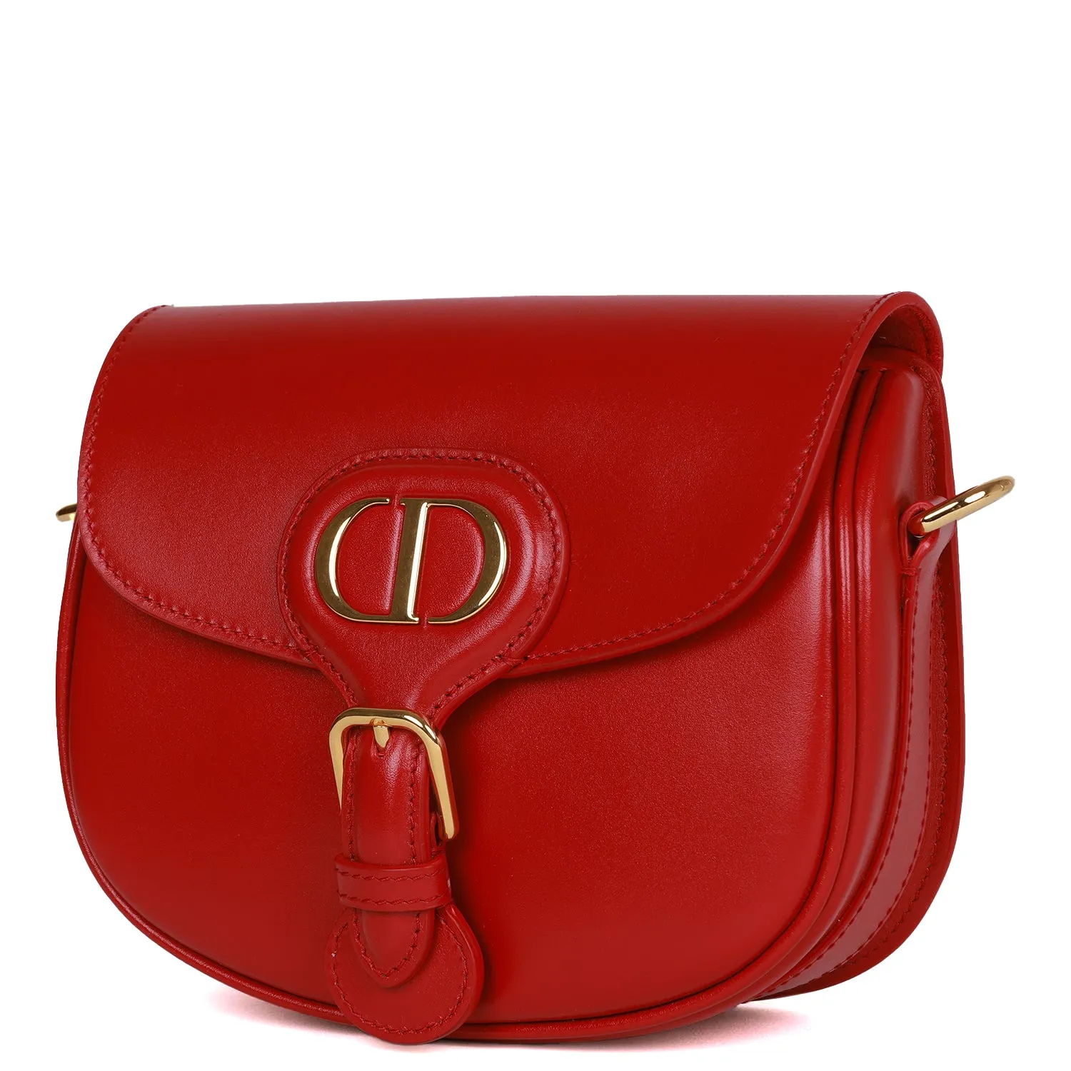 Christian Dior Poppy Red Calfskin Small Bobby Bag Gold Hardware