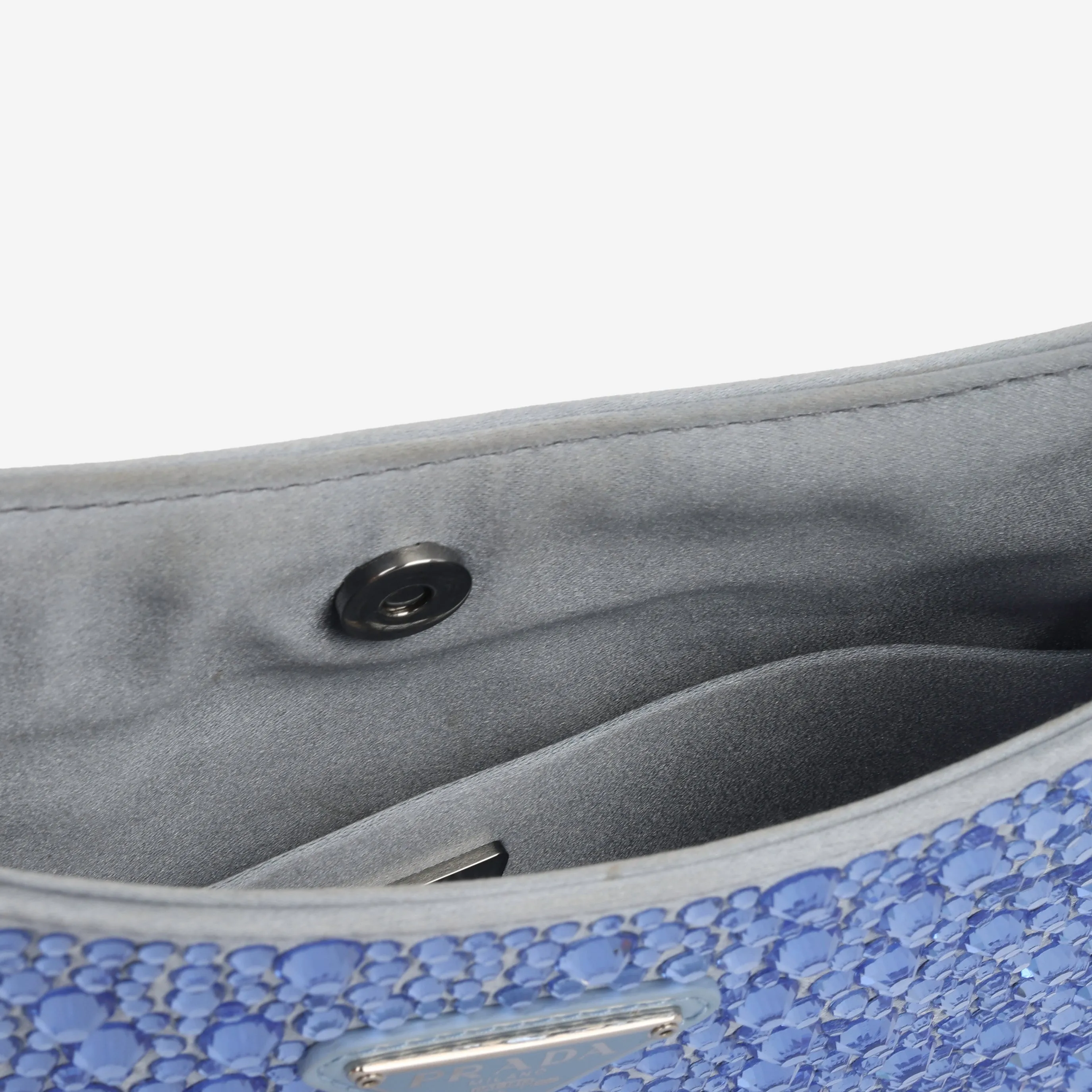 Cleo Bag - Light Blue Satin