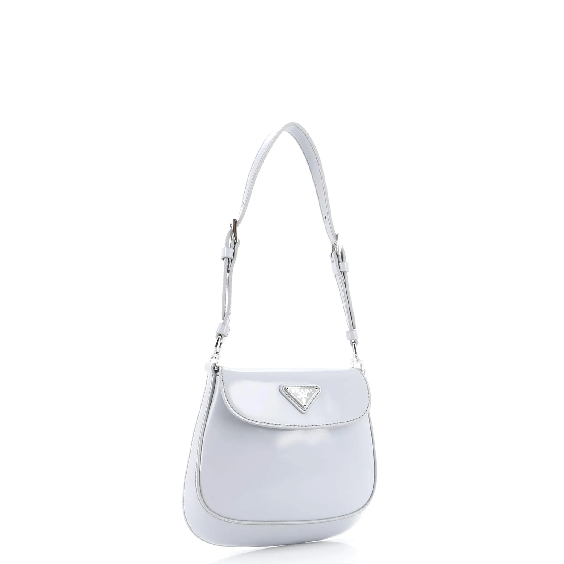 Cleo Flap Shoulder Bag Spazzolato Leather Mini