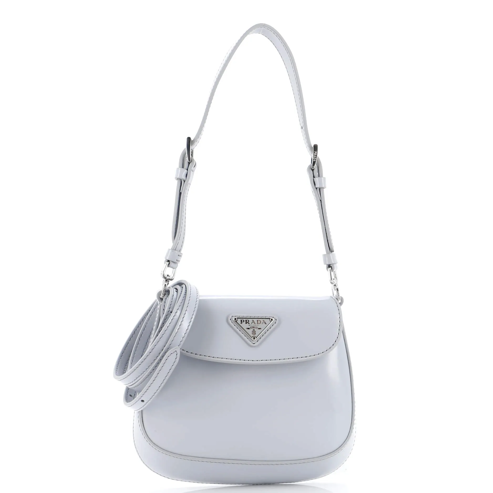 Cleo Flap Shoulder Bag Spazzolato Leather Mini