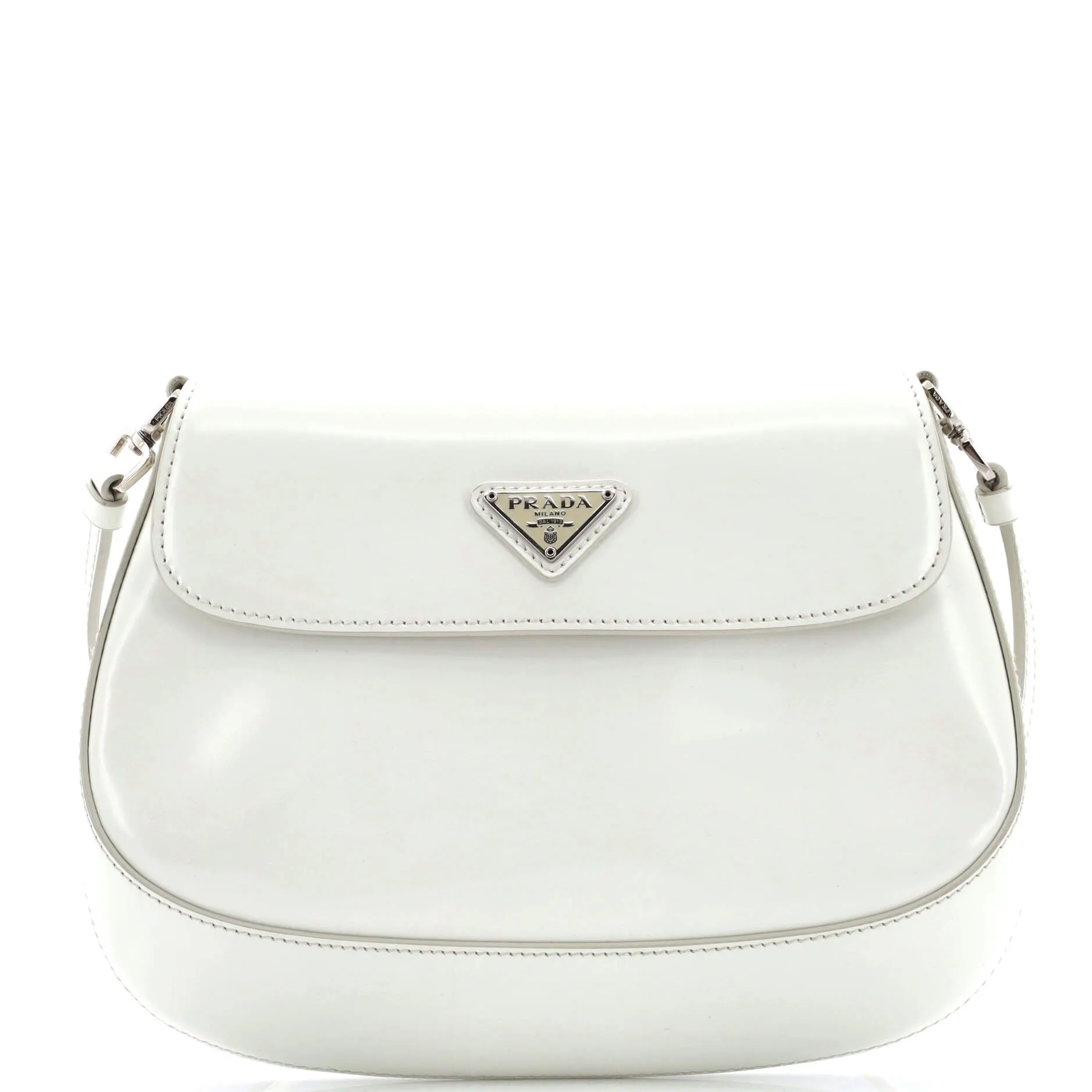 Cleo Flap Shoulder Bag Spazzolato Leather Small