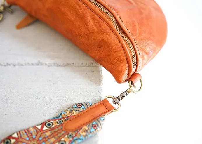 Cool Womens Brown Chest Bag With Boho Strap Sling Purse For Ladies