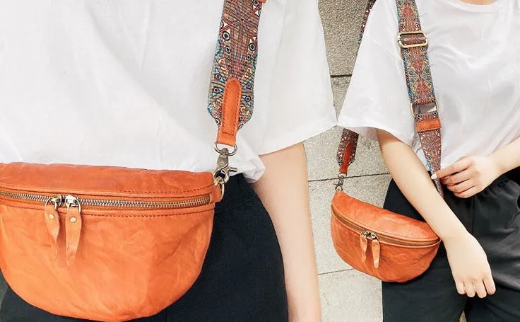 Cool Womens Brown Chest Bag With Boho Strap Sling Purse For Ladies