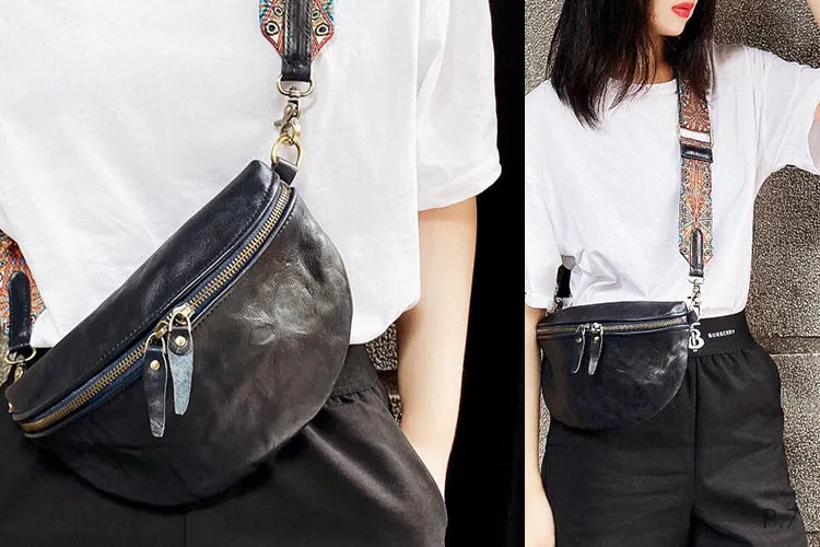 Cool Womens Brown Chest Bag With Boho Strap Sling Purse For Ladies