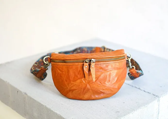 Cool Womens Brown Chest Bag With Boho Strap Sling Purse For Ladies