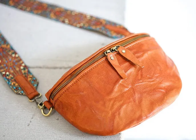 Cool Womens Brown Chest Bag With Boho Strap Sling Purse For Ladies
