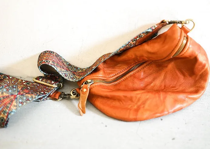 Cool Womens Brown Chest Bag With Boho Strap Sling Purse For Ladies
