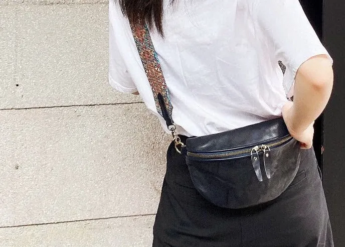 Cool Womens Brown Chest Bag With Boho Strap Sling Purse For Ladies