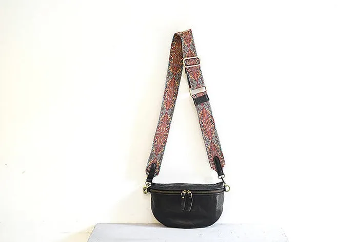 Cool Womens Brown Chest Bag With Boho Strap Sling Purse For Ladies