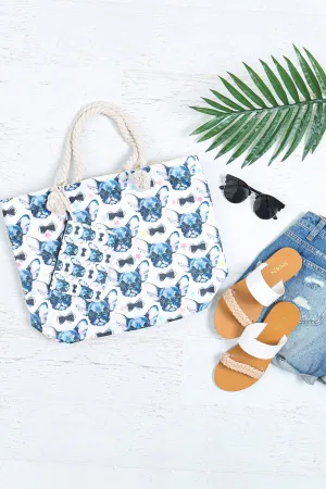CUTE ANIMAL DIGITAL PRINTEND TOTE BAG W/ MATCHING WALLET/6PCS