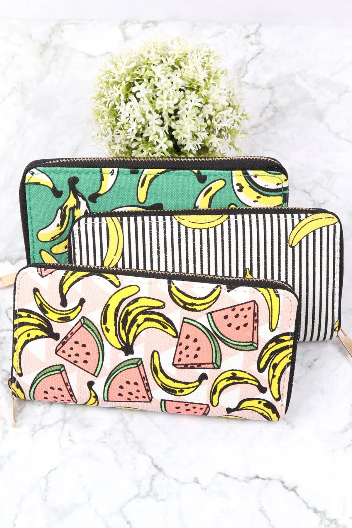 DIGITAL PRINTED ZIPPER WALLET