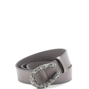 Dionysus Belt Leather with Crystal Embellished Metal Medium 85