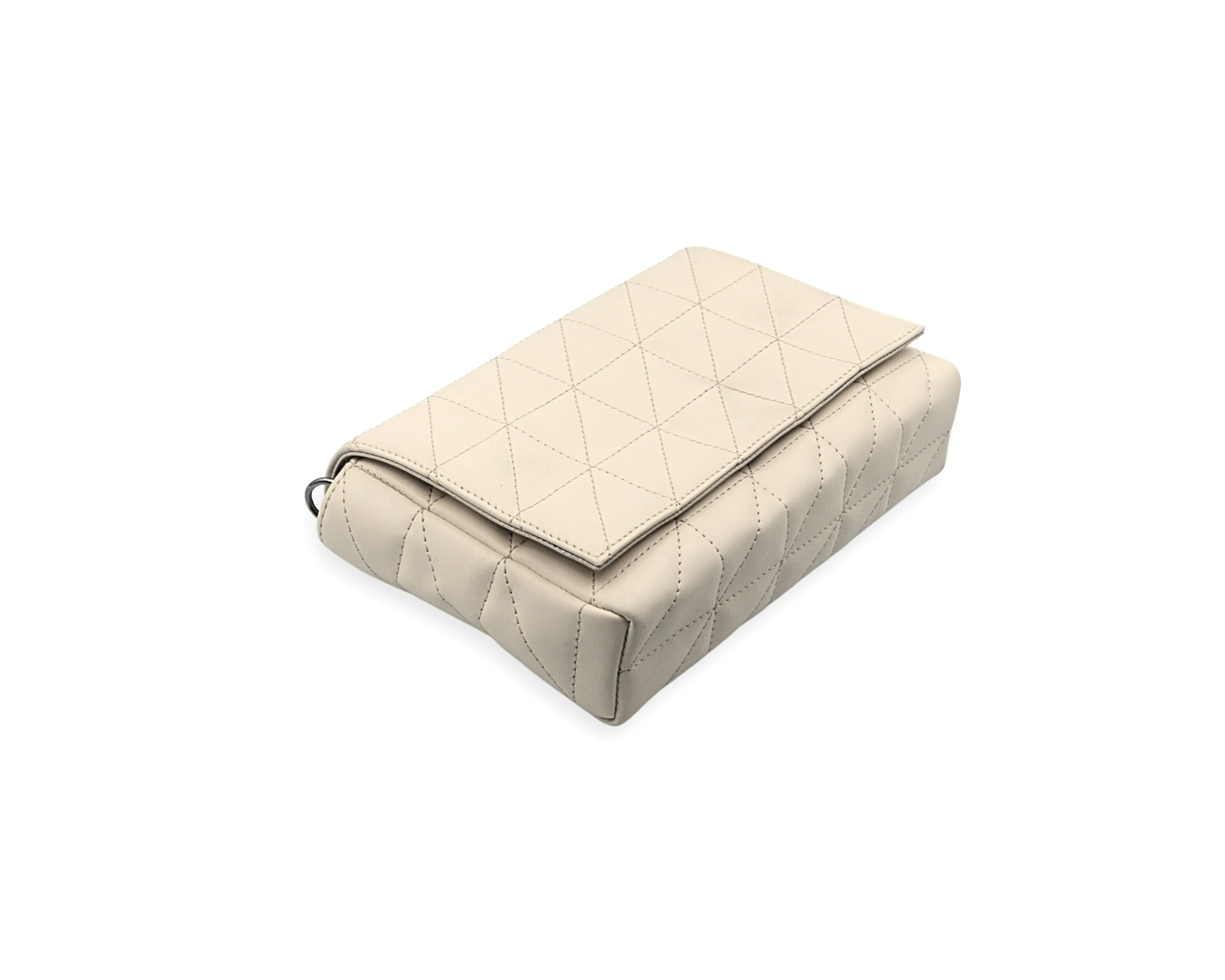 Elina Quilted Sling Bag - Ivory