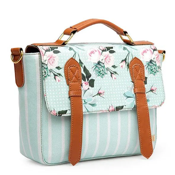 Floral Satchel Bag