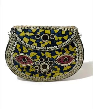 Gold Mosaic Purse