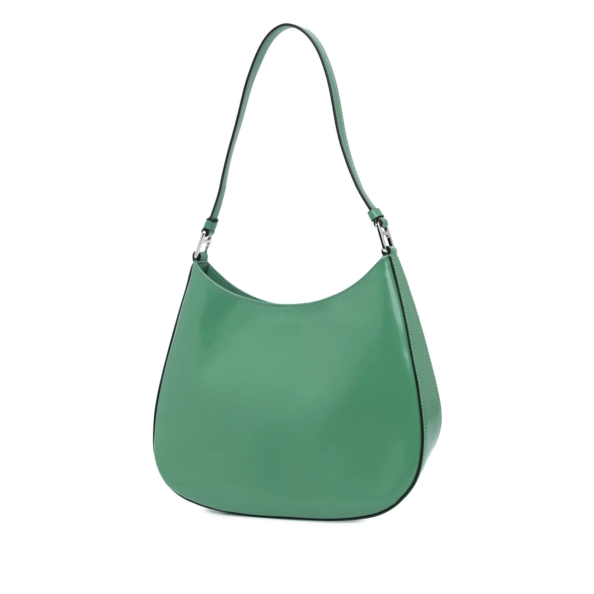 Green Prada Spazzolato Cleo Shoulder Bag