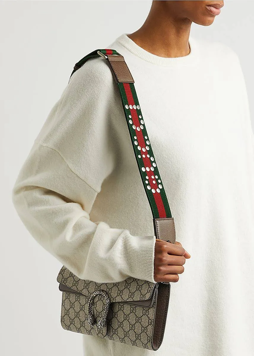 GUCCI DIONYSUS FLAP SHOULDER BAG IN SUPREME CANVAS