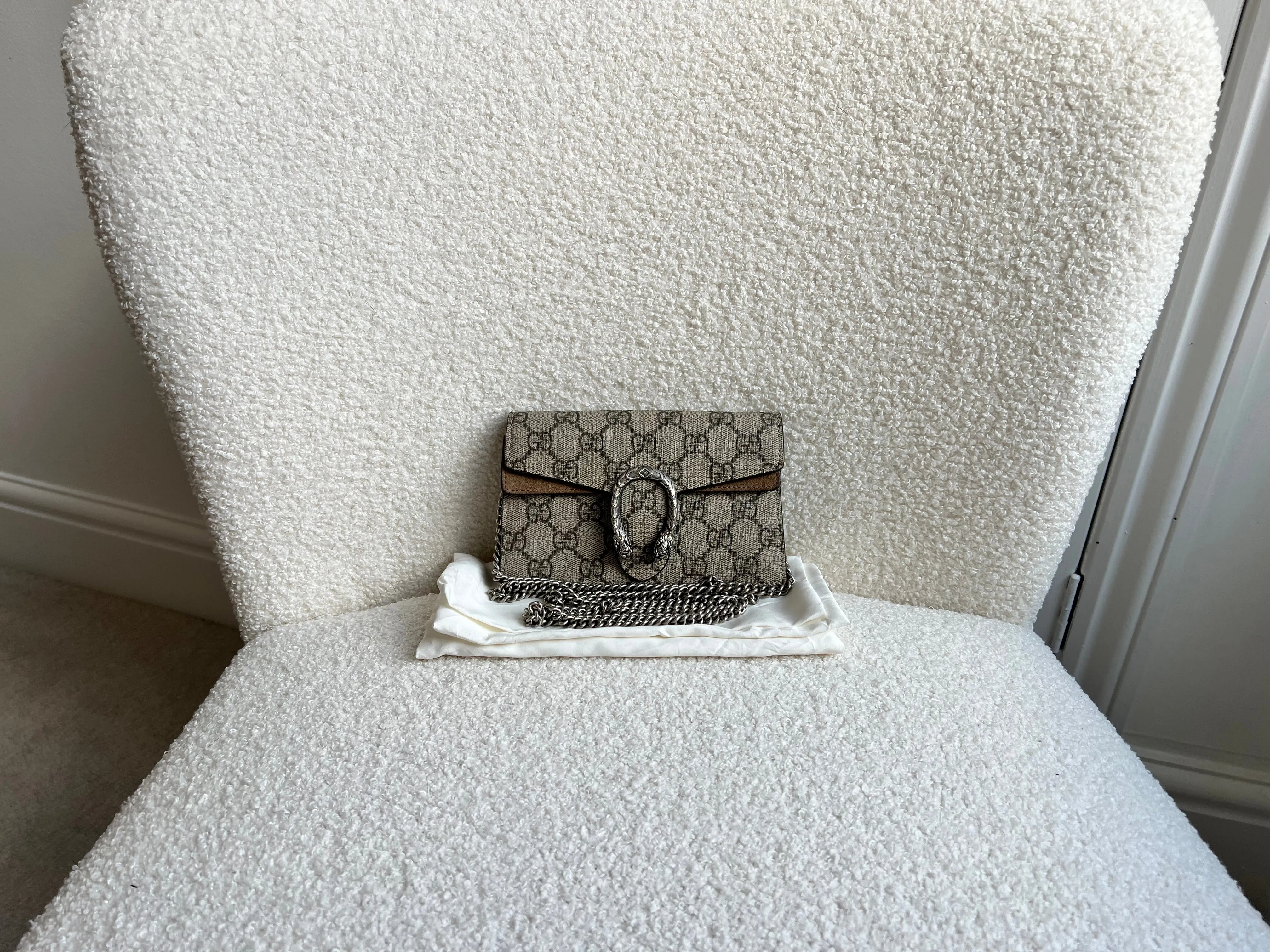 Gucci Dionysus GG Supreme Super Mini Shoulder Bag (RRP £835)