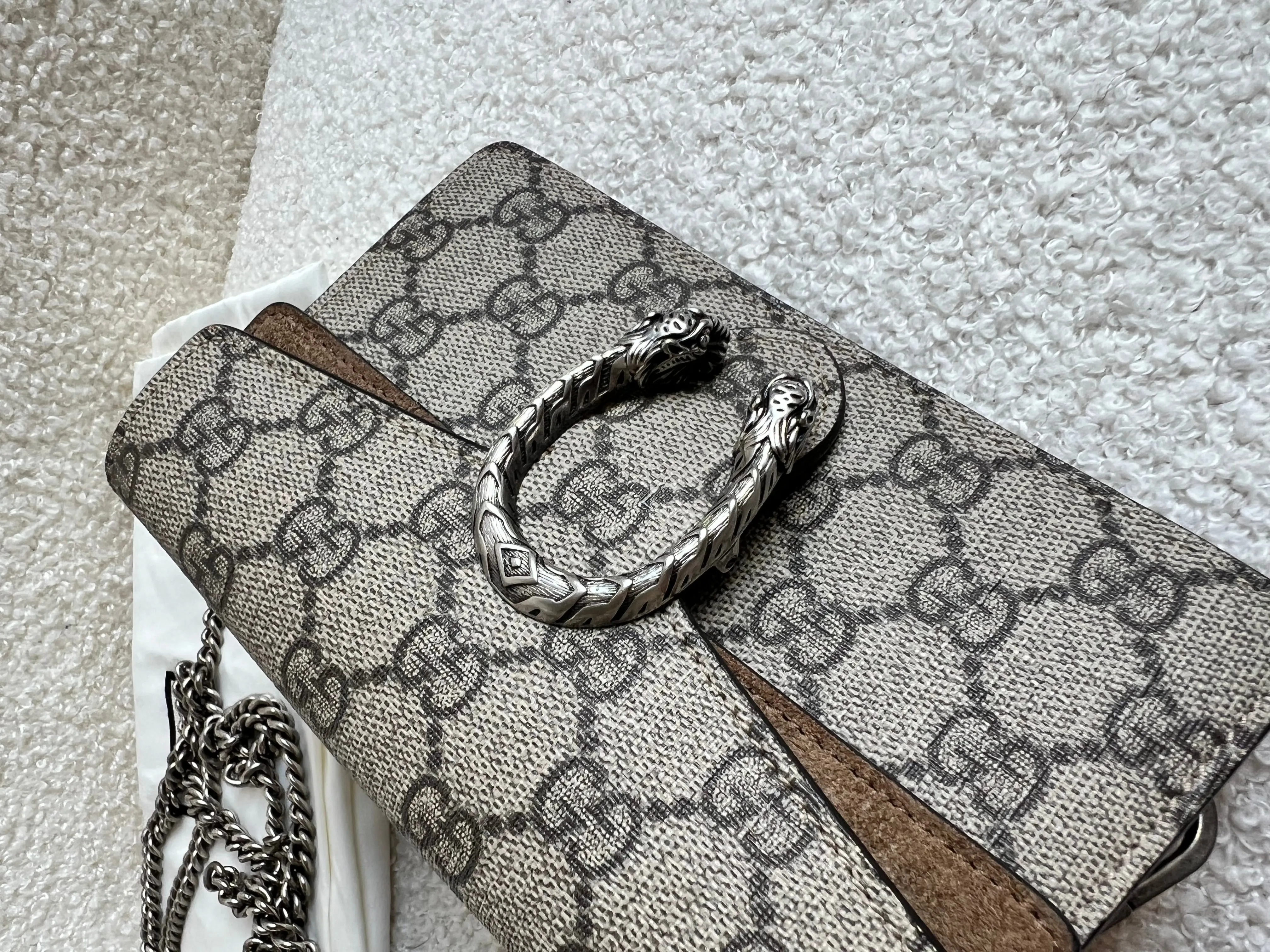 Gucci Dionysus GG Supreme Super Mini Shoulder Bag (RRP £835)