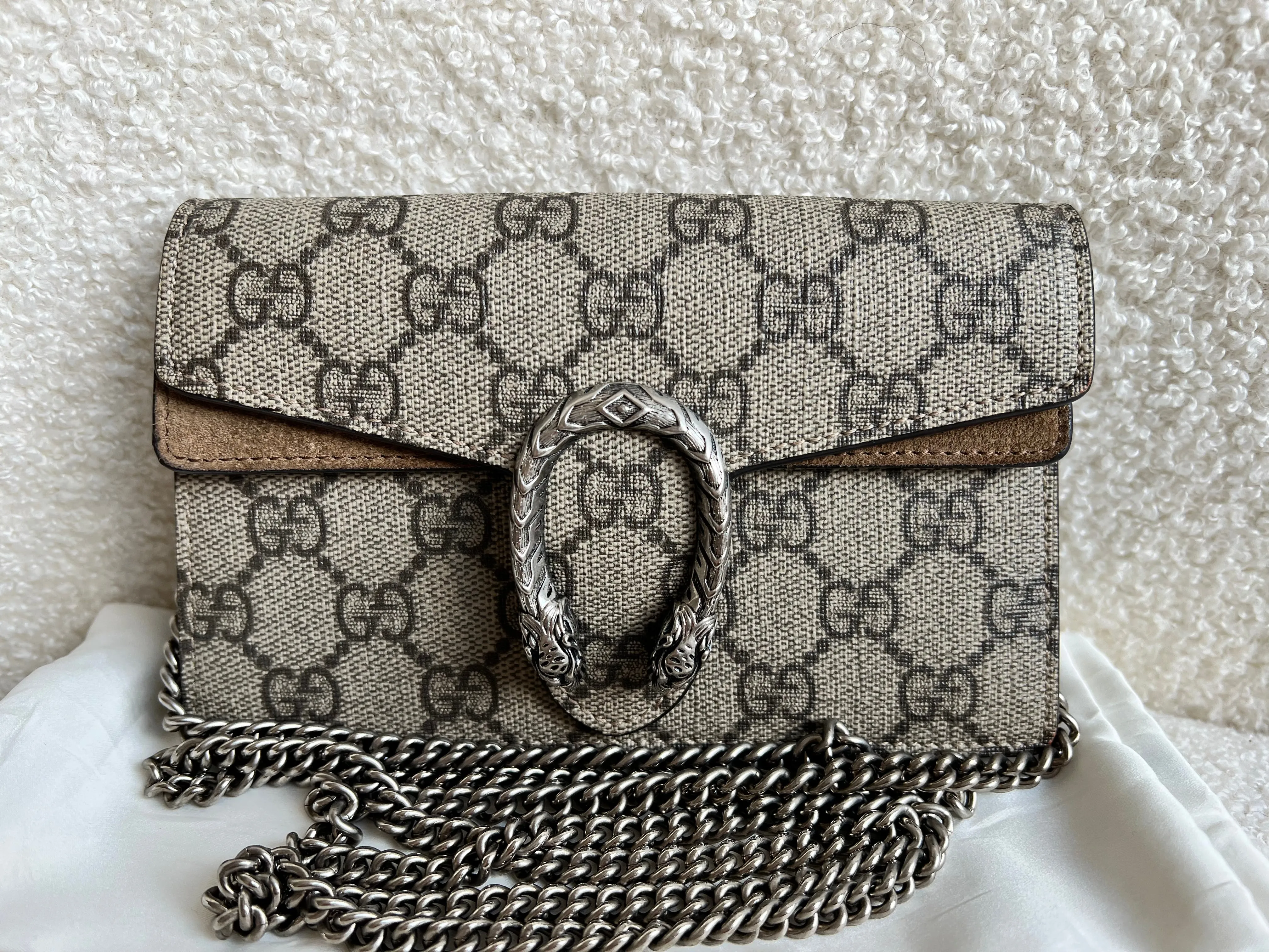 Gucci Dionysus GG Supreme Super Mini Shoulder Bag (RRP £835)