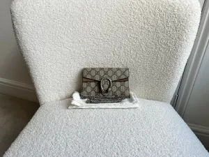 Gucci Dionysus GG Supreme Super Mini Shoulder Bag (RRP £835)