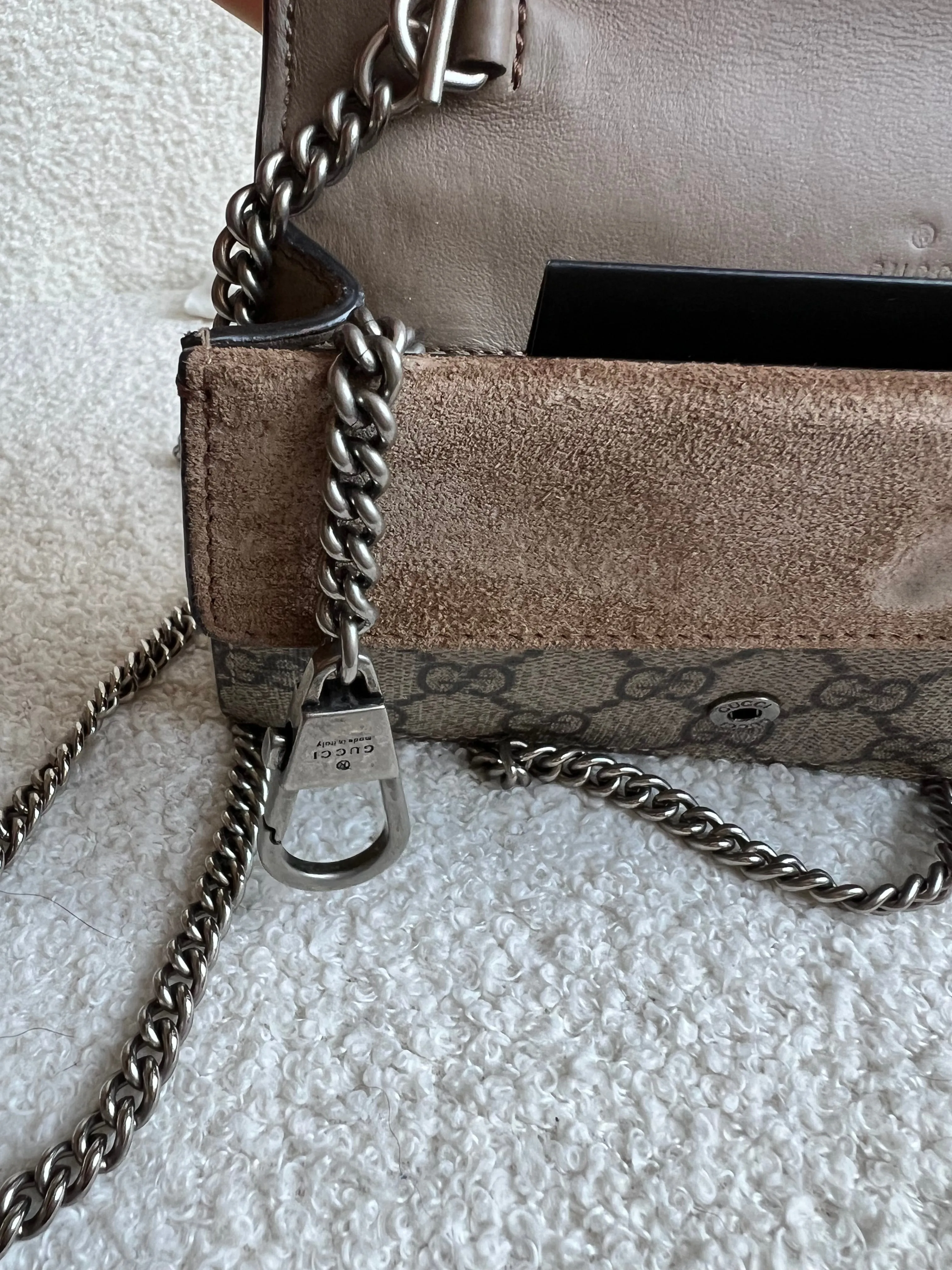 Gucci Dionysus GG Supreme Super Mini Shoulder Bag (RRP £835)