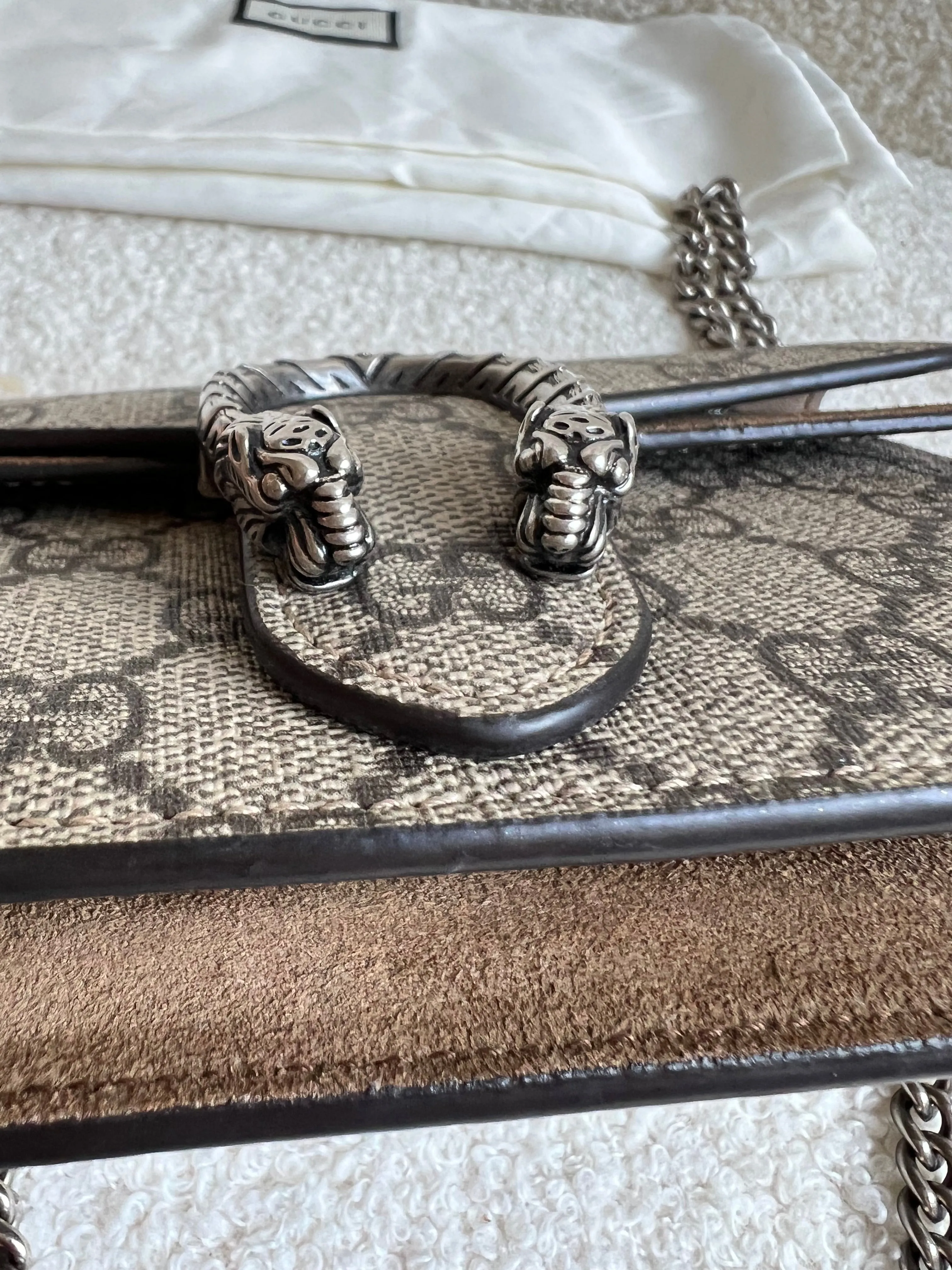 Gucci Dionysus GG Supreme Super Mini Shoulder Bag (RRP £835)