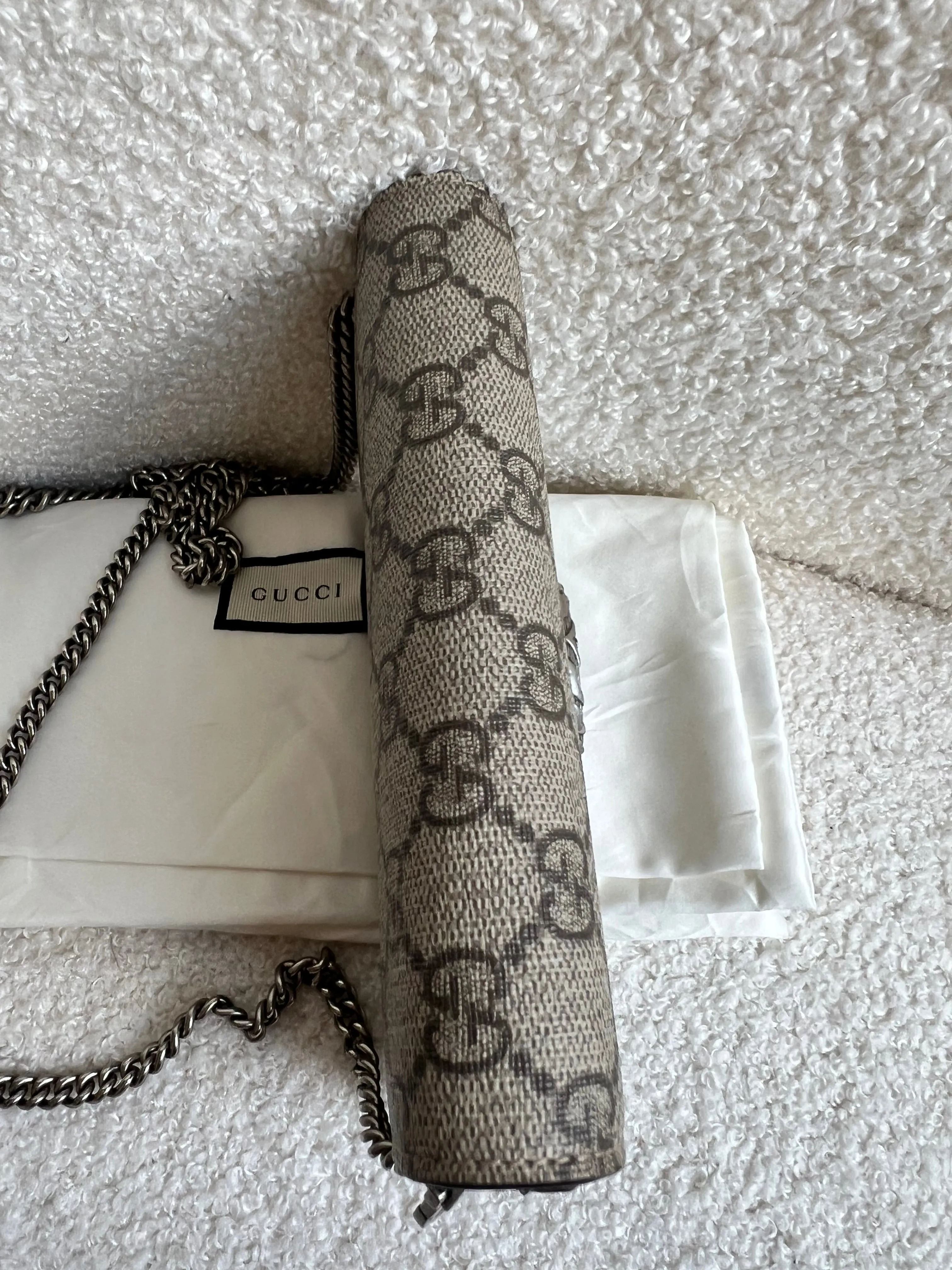 Gucci Dionysus GG Supreme Super Mini Shoulder Bag (RRP £835)