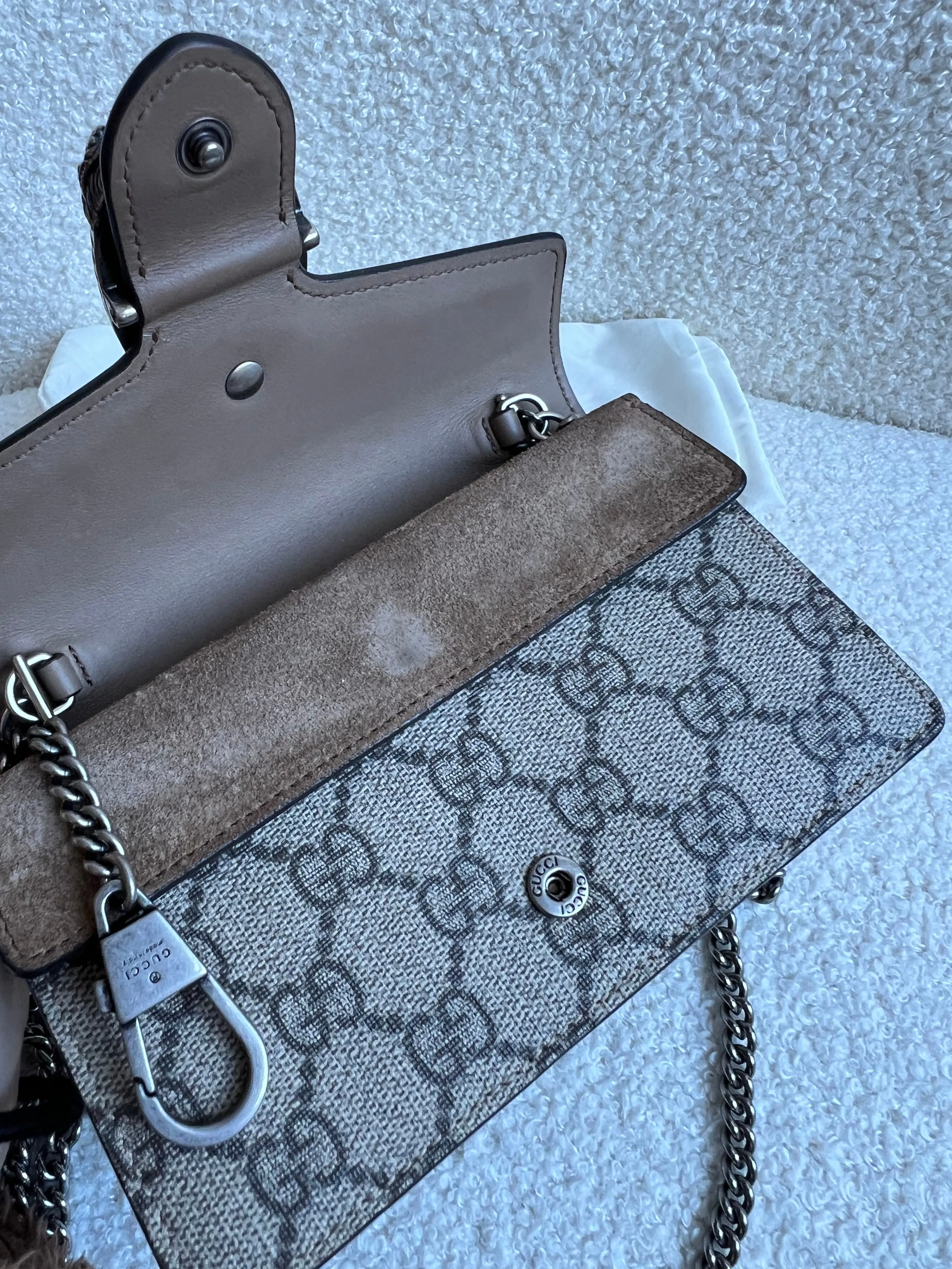 Gucci Dionysus GG Supreme Super Mini Shoulder Bag (RRP £835)
