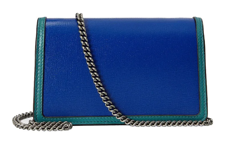 GUCCI Dionysus Single-Shoulder Bag Super Mini Blue/Green 476432-18YQX-9278