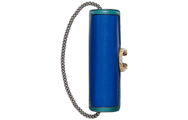 GUCCI Dionysus Single-Shoulder Bag Super Mini Blue/Green 476432-18YQX-9278