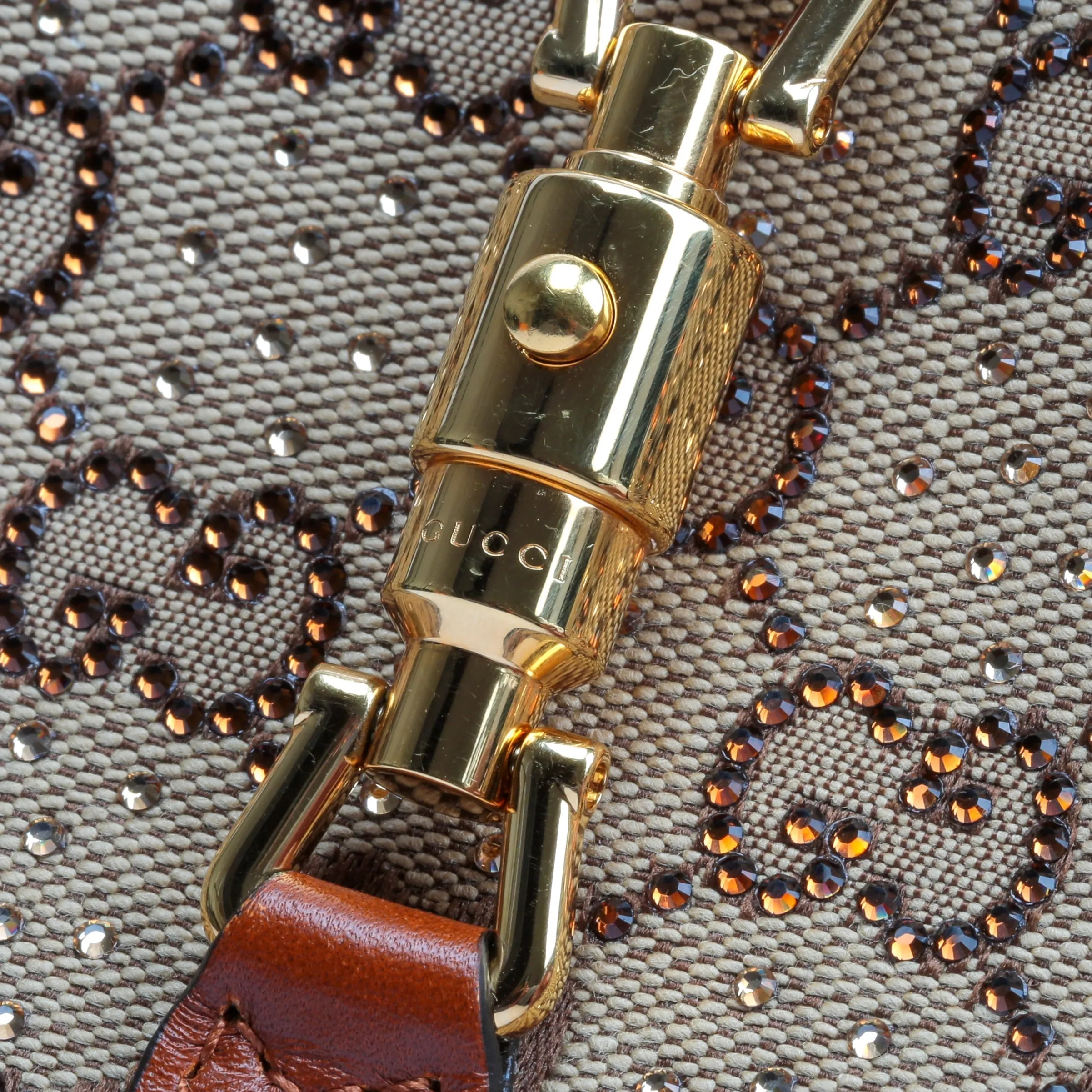 GUCCI Jackie 1961 Crystal GG Mini