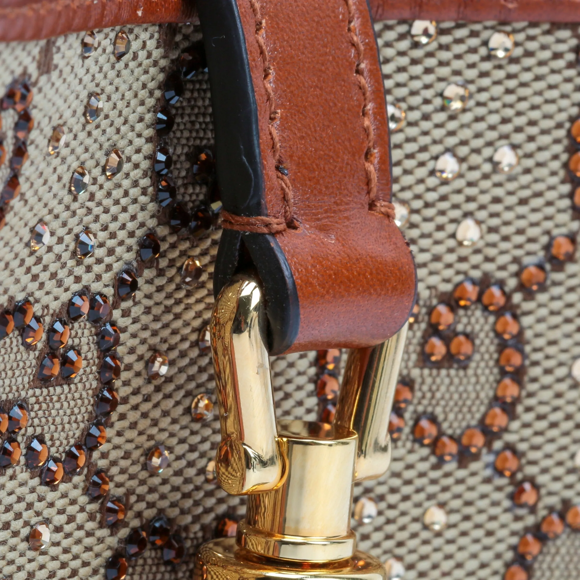 GUCCI Jackie 1961 Crystal GG Mini
