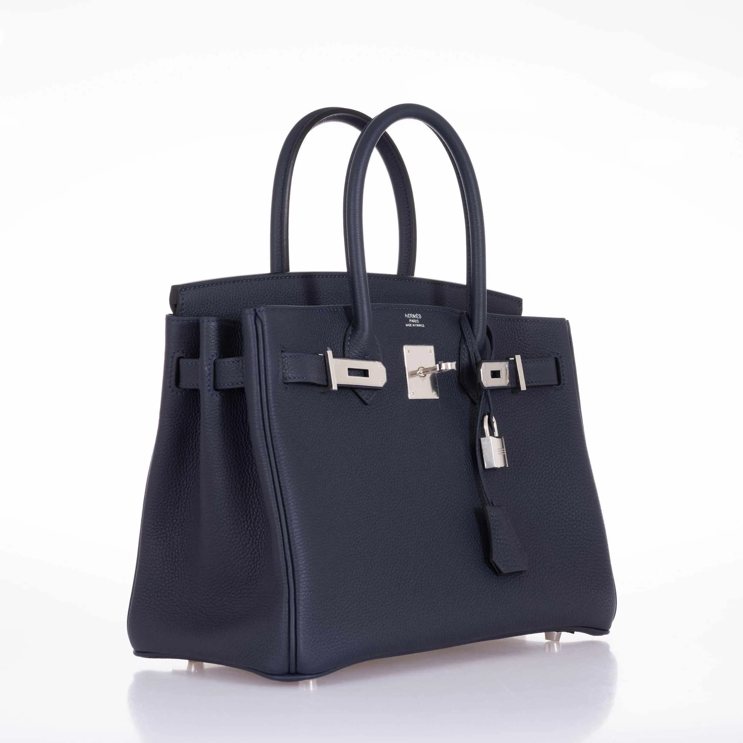 Hermes Birkin 30 Blue Nuit Togo Palladium Hardware
