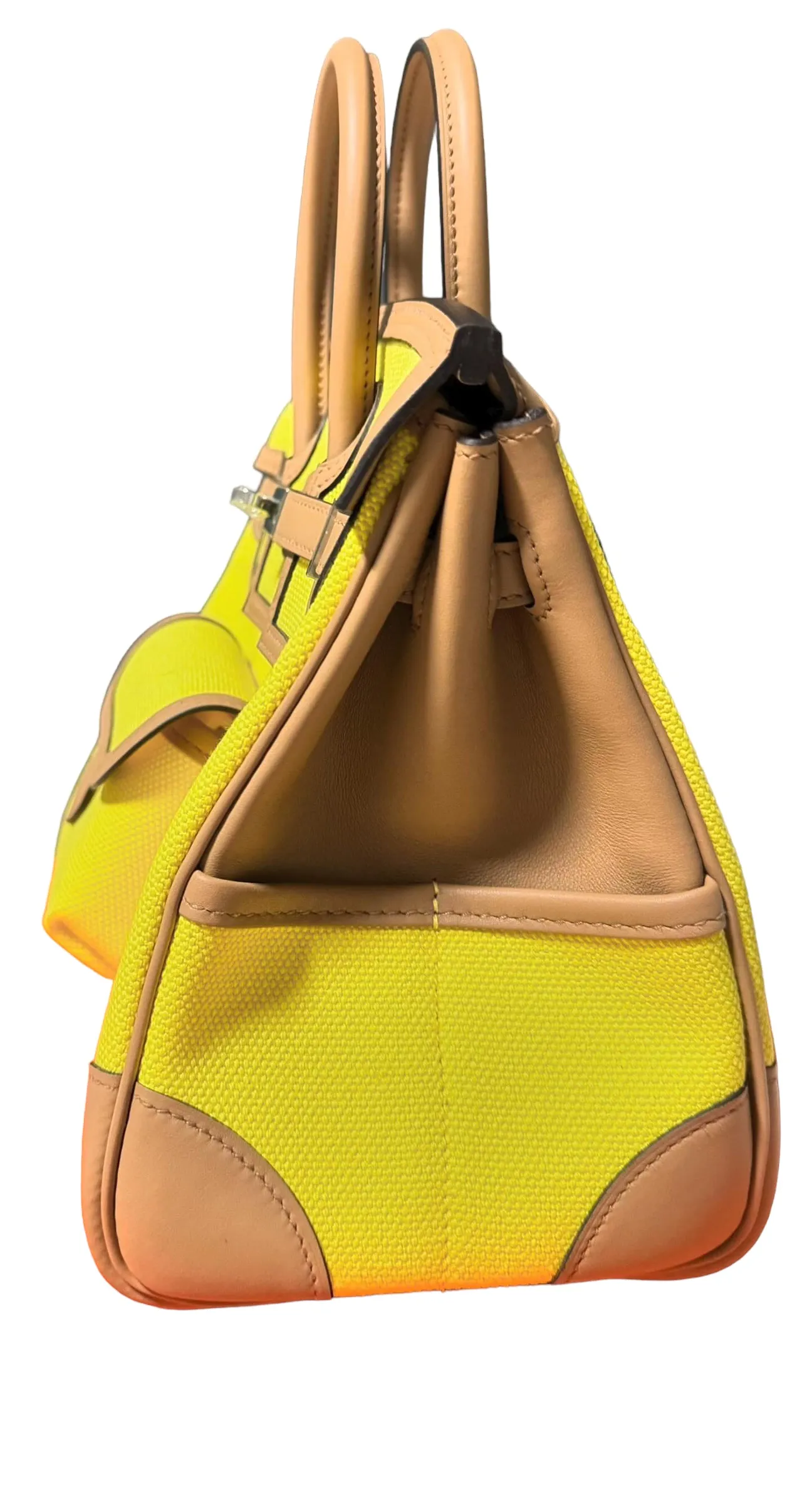 Hermès Birkin 25 Cargo Jaune Citron Chai