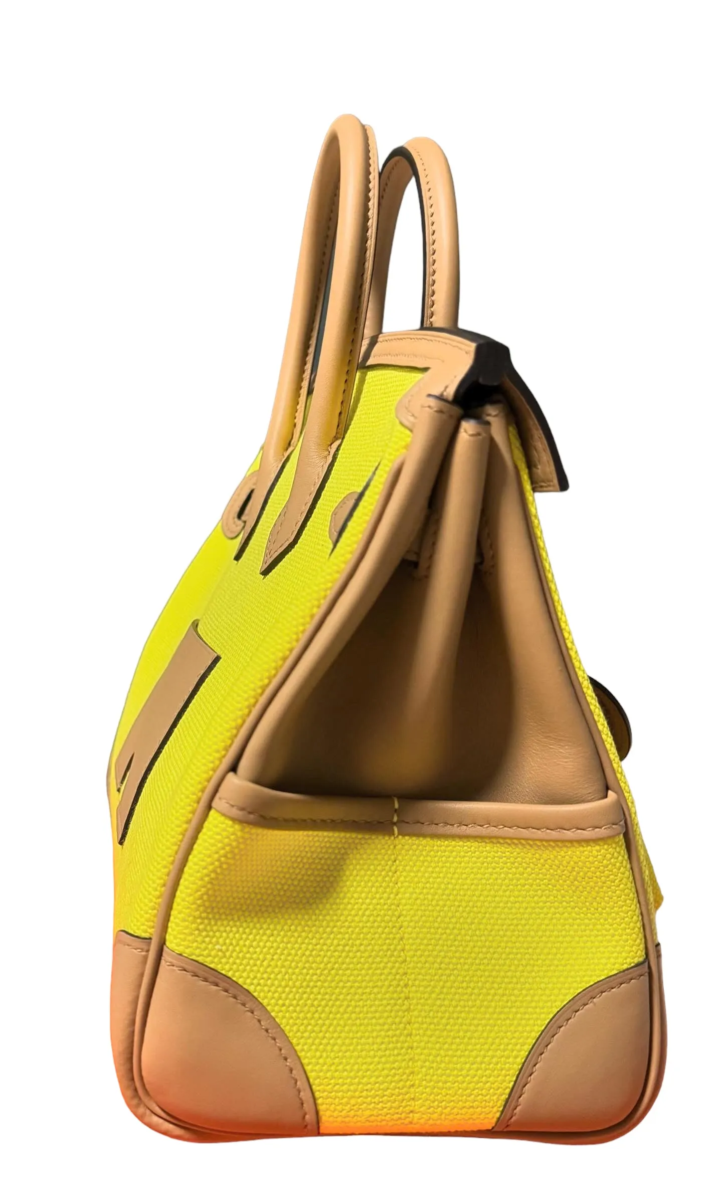Hermès Birkin 25 Cargo Jaune Citron Chai