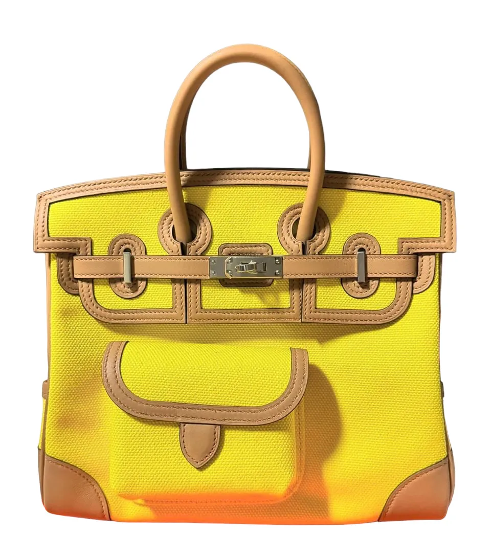 Hermès Birkin 25 Cargo Jaune Citron Chai