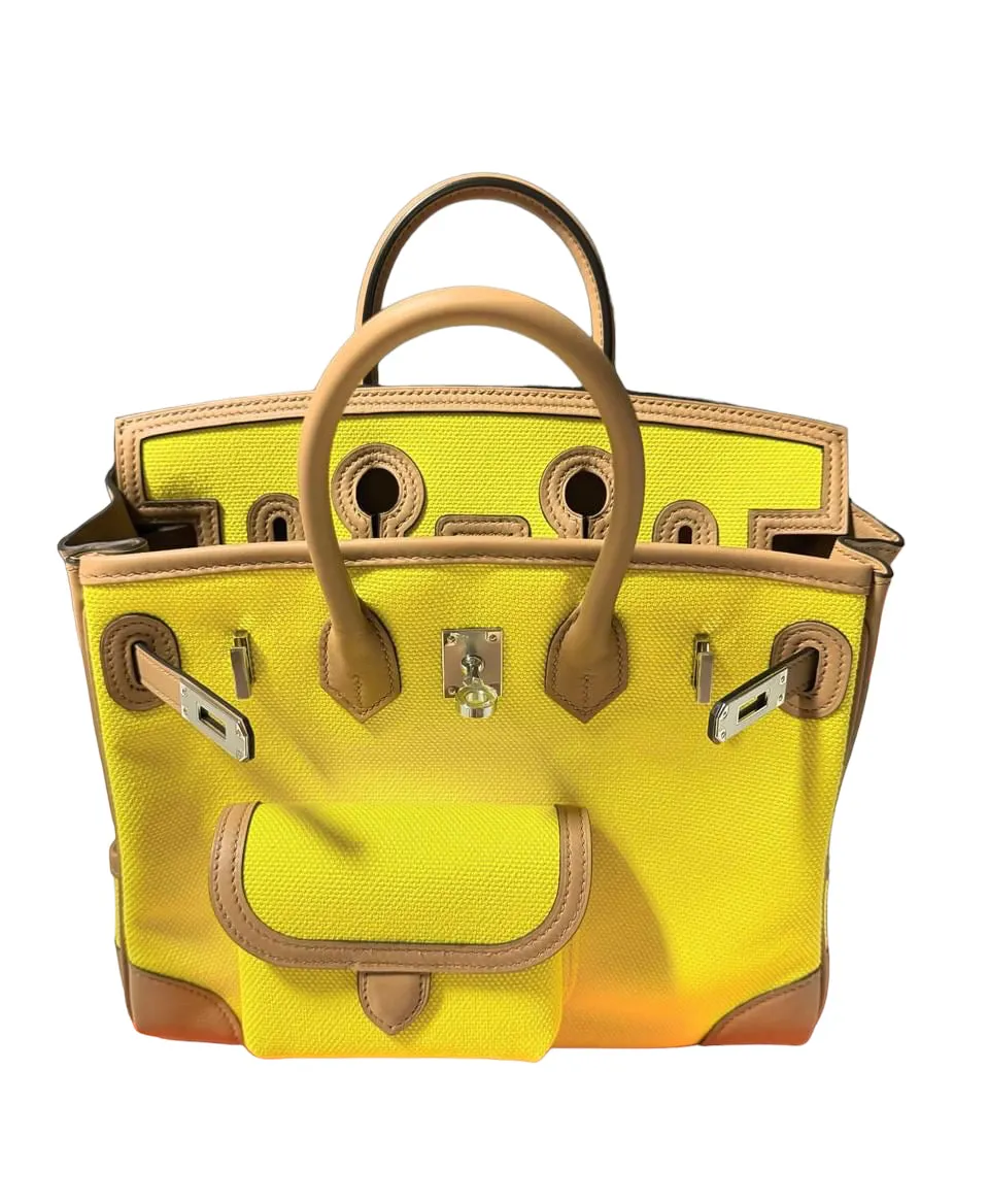 Hermès Birkin 25 Cargo Jaune Citron Chai