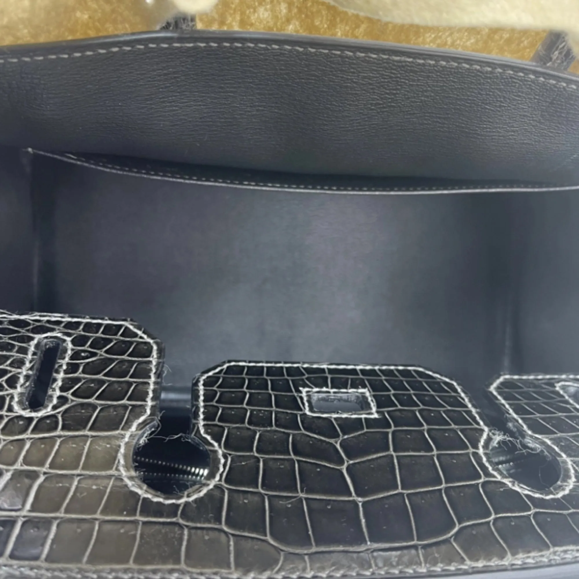 Hermès Birkin 30 Graphite Porosus Crocodile