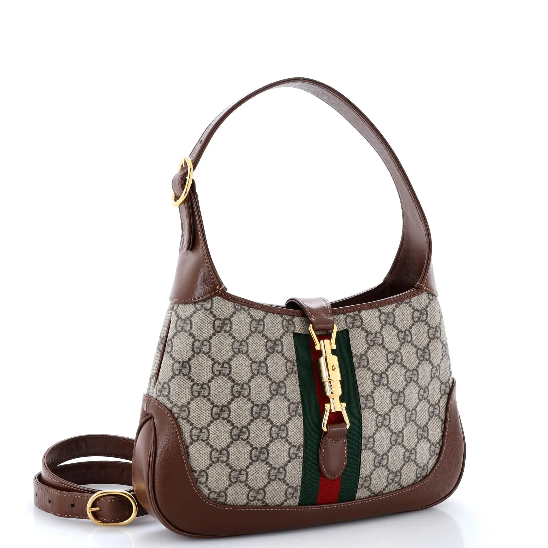 Jackie 1961 Hobo GG Coated Canvas Small